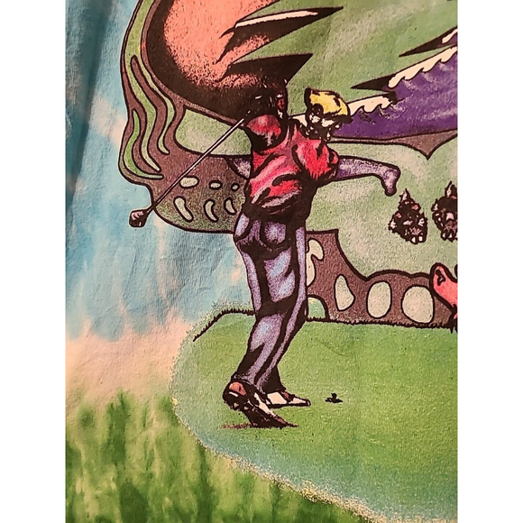 Grateful Dead Shirt Berta Skeleton Golf Washington DC G.D. Tour Bear Size Large - Picture 16 of 16